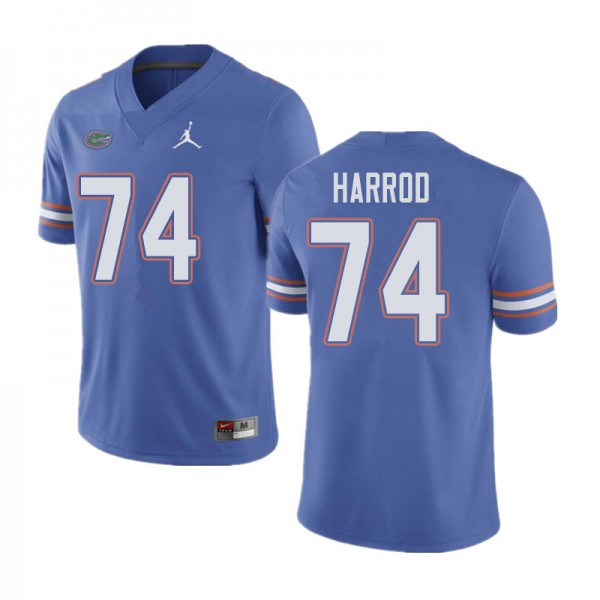 Jordan Brand Men #74 Will Harrod Florida Gators College Football Jersey Blue